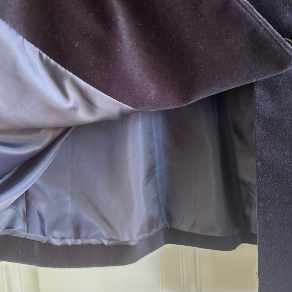 Talbots Navy Blue Velvet Jacket, Size 10 Petite - Picture 10 of 12